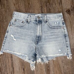 Pistola Light Wash Distressed Jean Shorts